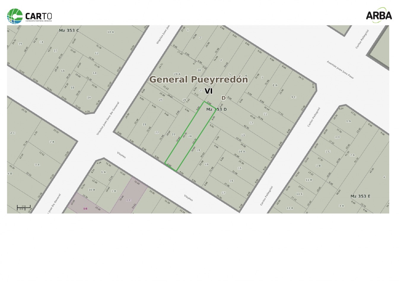 vendo o Permuto Terreno 375m2 - B° San Carlos 