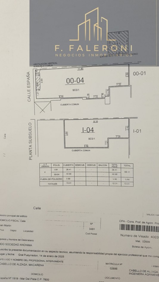 VENTA LOCAL COMERCIAL CON SUBSUELO - FINANCIACION!!!!